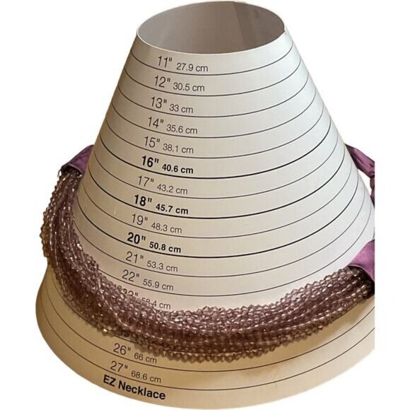 Kristin Davis Purple Silk & Beaded Multi-Strand Necklace With Adjustable Clasp - Picture 3 of 7